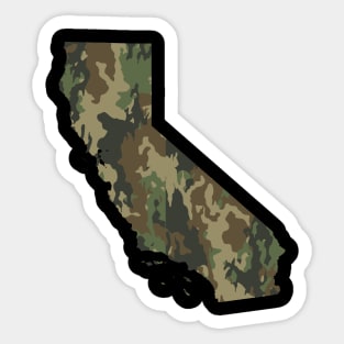 California Army Camo Sticker